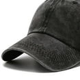 thumbnail image 6 of RYDCOT Vintage Cotton Washed Baseball Caps Unstructured Low Profile Adjustable Distressed Dad Hat for Men Women Black, 6 of 8