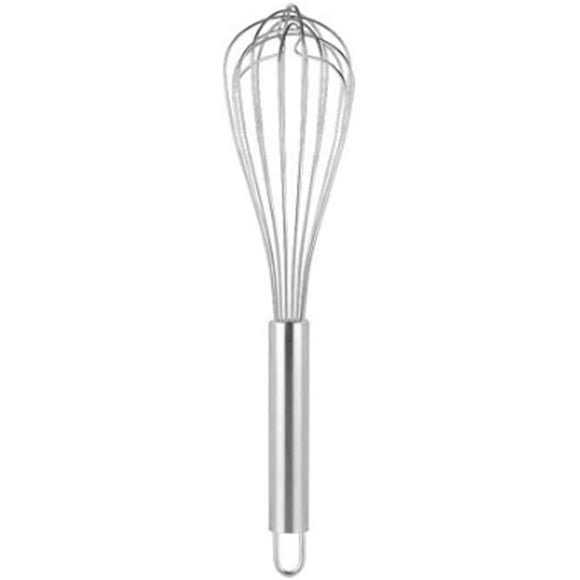 KAUKKO Fouets en Acier Inoxydable 10 Pouces+12 Pouces+14 Pouces+16 Pouces Ensemble de Fouets de Cuisine Fouet de Cuisine Ustensiles de Cuisine Fouet Ballon Fouet Métallique pour Mélanger, Fouetter, Battre, Remuer (12 Pouces)