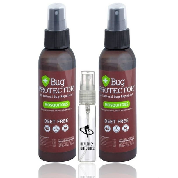 Bug Protector Pack of 2 AllNatural and Deet Free Insect/Mosquito