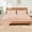 Blush, variant on 5Pcs 100% Microfiber Split King Size Sheets Sets for Adjustable Bed 18" Inch Deep Pocket Soft & Breathable Sheet Set - Burgundy Solid
