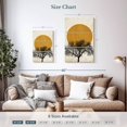 thumbnail image 3 of Elephant Stock Winter Morning Ii Wall Art - Vertical Multi Panel Canvas - Living Room Wall Decor - Floral And Botanical Multi Panel - Black And Orange Decor By Kubistika - 14" x 23", 3 of 4