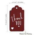 thumbnail image 5 of Inkdotpot Silver Foil Paper Hang Tags ThankYou Bridal Shower-Baby Shower-Retirement-Wedding-Birthday Favor Tags 100 Pack, 5 of 6