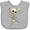 AC-Heather Grey, variant on Inktastic Cute Dancing Skeleton Boys or Girls Baby Bib