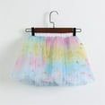 thumbnail image 5 of Efsteb Toddler Girls Layered Tutu Skirt Birthday Party Tulle Skirt Princess Sequin Dance Dress for 3-8 Years (Blue,5 Years), 5 of 5