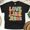 Black, variant on Christian Love Like Jesus Retro Floral Graphic T-Shirt, Maroon, Size 2XL
