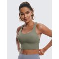 thumbnail image 2 of CRZ YOGA Naked Feeling Scoop Neck Sports Bras,Removable Pads,Strappy Back, for Women, 2 of 4