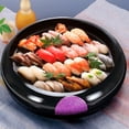 thumbnail image 3 of Plato dorado para sashimi, corona de sushi, plato de plástico para helado, cubo redondo para sushi, plato para sashimi, plato para salmón, plato para sashimi, vajilla, 3 of 3