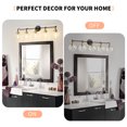 thumbnail image 5 of Bathroom Vanity Light with Clear Glass Shade, E26 Base, Bathroom Light Fixtures Over Mirror, Vanity Lights for Bathroom (Exclude E26 Bulb) - Black and Gold, 5-Lights, 5 of 7
