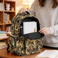 thumbnail image 5 of DISNIMO Deer Camo Print Large Capacity Backpack for Elementary Middle School Students, Multi Compartment School Bag with Side Mesh Pockets for Textbooks Stationery Daily Use, 5 of 7