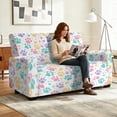thumbnail image 5 of Xixirimido Stretch Recliner Slipcovers Printed Sofa Cover 6-Piece Reclining Chair Covers Recliner Chair Cover with Pockets Furniture Protector for Living Room, Colorful Animal Paws, 5 of 8