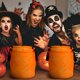 thumbnail image 5 of 2 bolsas de dulces de Halloween con luz LED, bolsas de dulces para fiestas de Halloween, cubo de dulces luminoso, reutilizable, multiusos para niños, suministros de Halloween (naranja) JAMW Sencillez, 5 of 5