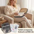 thumbnail image 4 of ZUXONGSY Vintage Deer Print Large Quilted Bible Case for Women with Handles, Durable Carrying Bag for Bible Study Supplies, Perfect Christian Gift Idea, 4 of 7