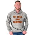 thumbnail image 6 of I'm Told I Like Hunting Funny Babies Unisex Plus Size Hoodie Brisco Brands 2X, 6 of 6