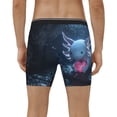 thumbnail image 4 of Salouo Heart Axolotl Pattern Men's Boxer Briefs, Soft & Breathable Underwear Elastic Waistband Briefs for Men,1-Pack, 4 of 7