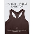 thumbnail image 3 of Musculosa CRZ YOGA Butterluxe Racerback Marrón XS, 3 of 5