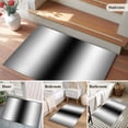 thumbnail image 6 of 2x3 Door Mat Rug, Black Grey White Non-Skid Rubber Backing Large Rectangle Rugs - Living Room Bedroom Home Office, Farmhouse Ombre Color Modern Simple Indoor Floor Mat Carpets Washable Rug, 6 of 9