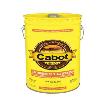 Cabot/Valspar 16306-08 Semi-Transparent Deck & Siding Stain (VOC) Neutral Base - 5