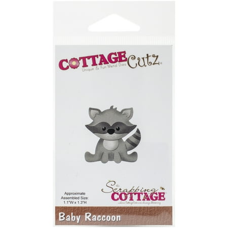 UPC: 0818561022573 | CottageCutz Baby Raccoon 1.1 X1.3