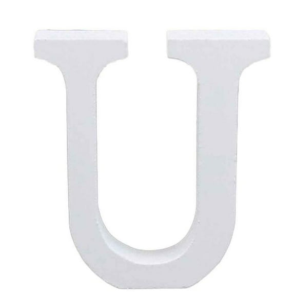 Moocorvic Clearance Wood Wooden Letters White Alphabet Wedding Birthday Party Home Decorations U