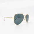 thumbnail image 5 of RB-Hip Hop-sunglasses RB8125 Titanium Aviator Sunglasses Gray Blue and Gold OS, 5 of 5