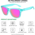 thumbnail image 4 of Polarized Classic Retro Sunglasses for Men and Women, Trendy UV400 Protection Shades, 4 of 6