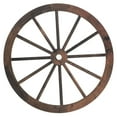 thumbnail image 1 of Decoración de rueda de carreta de madera vintage, adorno colgante de rueda de carreta, arte de pared de rueda de carreta, 1 of 7