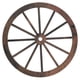 thumbnail image 1 of Decoración de rueda de carro de madera, rueda de madera vintage, decoración colgante, arte de pared de rueda de carro, 1 of 7