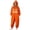 Orange 1, variant on Onesie Halloween Hooded Pajamas For Women, Winter Fleece Warm Long Sleeve Pumpkin Printed Loungewear Jumpsuit, S-XXL