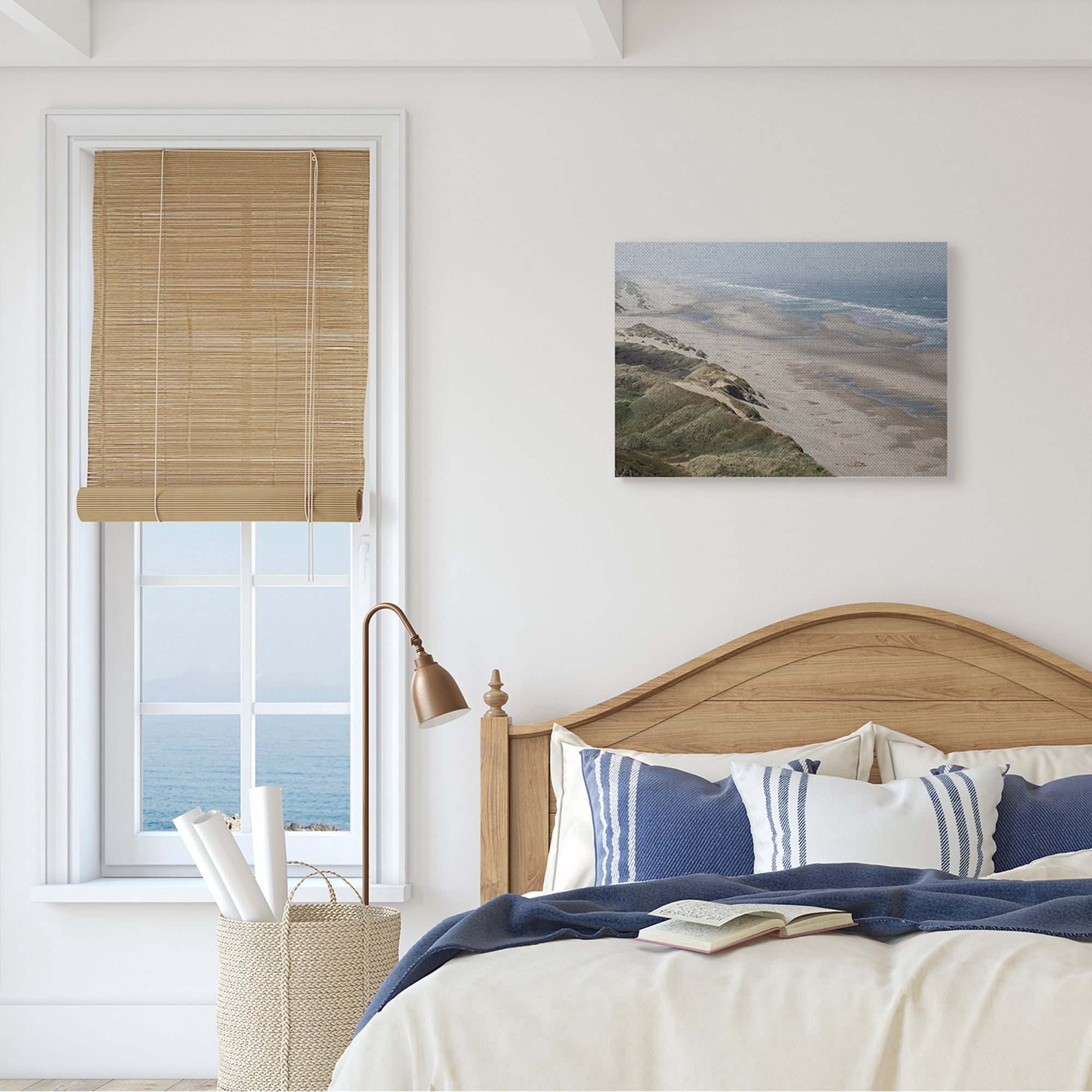 Stupell Industries Sandy Dunes Beach Ariel View Hazy Sky,24 x 30,Designed by Aaron Matheson