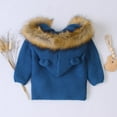 thumbnail image 5 of Lindreshi Boys Winter Coat Clearance Toddler Baby Boy Girl Color Sweater Hooded Knit Faux Collar Tops Warm Coat, 5 of 9