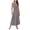 Grey, variant on Jane Wardrobe Women’S Casual 2-Piece Outfit Set, Short Sleeve Crew Neck Ruched Crop Top With High Waist A-Line Flowy Maxi Skirt, Soft Ribbed Polyester Fabric, 2pcs, Sizes S M L XL