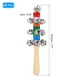 thumbnail image 2 of 6 piezas de campanas de mano, campanas de mano de muñeca, campanas de trineo de instrumentos de mano de madera con 10 campanas de Navidad, 2 of 5