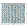 thumbnail image 5 of Pioneer Flower Floral Print Pattern Shower Curtain 84"x72", Bathroom Decorative Shower Curtain Set with 12 Hooks, Waterproof Washable, 5 of 6
