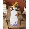 thumbnail image 4 of Table Runner Dresser Scarf 13 x 36 Inch Spring Lavender Watercolor Purple Floral Pastoral Style Table Runners Non-Slip Heat Kitchen Dining Table Decor for Indoor Outdoor Home Party Decoration, 4 of 7