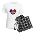 thumbnail image 4 of CafePress - Dominican Heart Women's Light Pajamas - Women's Short Sleeve Print T-Shirt and Pants Light Cotton Pajama Set, 4 of 7