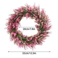 thumbnail image 3 of feimajia 12.5x12.5In Simulated Eucalypts Leaf Wreath Spring and Summer Wreaths for Front Door, 3 of 7