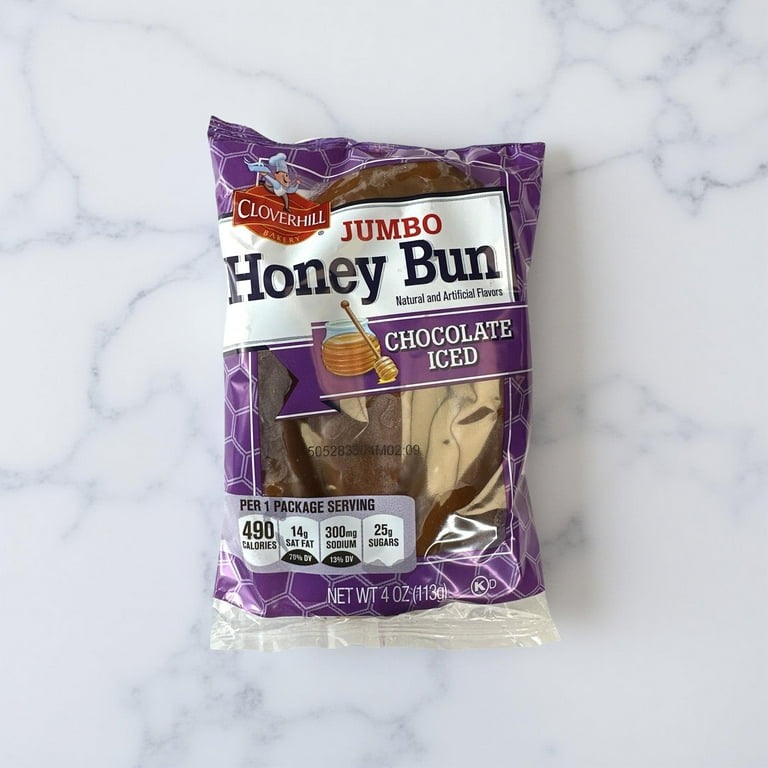Cloverhill Big Chocolate Iced Jumbo Honey Bun, Cinnamon Large