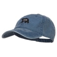 thumbnail image 2 of Papa Bear Embroidered Washed Cap - Navy OSFM, 2 of 5