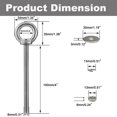 thumbnail image 2 of Eye Bolts QWETRY M8 largos de acero inoxidable con tuercas, paquete de 4 unidades, 100 mm, 2 of 5