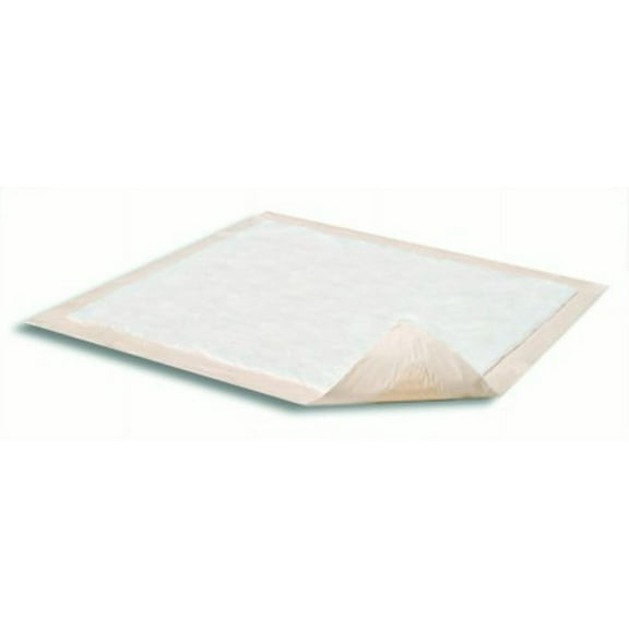 Underpad Preserver Disposable Polymer/Cellulose Fiber Heavy Absorbency 30 X 30 Inch, Bag of 15