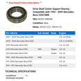 thumbnail image 2 of Drive Shaft Center Support Bearing - Compatible with 1994 - 2009 Mercedes-Benz E320 RWD 1995 1996 1997 1998 1999 2000 2001 2002 2003 2004 2005 2006 2007 2008, 2 of 2