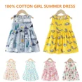thumbnail image 2 of Girl Dresses Cotton Children clothing Summer Kids Clothes Dresses For Girls Party Princess Fashion Outfit cartoon Beach Dress, 2 of 6