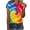 Multicolor#1, variant on VBTAPA Womens Tie Dye T-shirt Short Sleeve Novelty Graphic Tees Trendy Summer Going Out Blouse Tops Daily Sales Multicolor XL