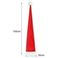 thumbnail image 6 of Callipe Christmas Santa Hat Ultra Long Plush Ball Decor Thick Keep Warm Anti-slip Red Festive New Year Party Cosplay Photo Porp Holiday Headwear, 6 of 8