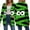 Green, variant on Halloween Cardigan For Women Summer Fall Oversized Tie-Dye Long Sleeve Open Front Cardigans Coat with Pockets