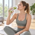 thumbnail image 4 of Portable Water Bottle, Leakproof Travel Tumbler, Clear Drink Bottle with Strap,Lightweight Sports Water Cup, Transparent Beverage Holder, Simple Sports Plastic Kettle for Daily Use, 4 of 4