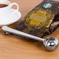 thumbnail image 2 of 7Inch Coffee Scoop with Bag Clip,Coffee Spoon Measuring,for Ground Coffee and Beans,Stainless Steel, 2 of 5
