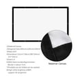 thumbnail image 3 of Portable 100 120 150 Inch Projection Screen 3D HD Wall Mounted Projector Screen Canvas 16:9 White Screen Home Theater Film ,Sharper and Brighter, 3 of 6