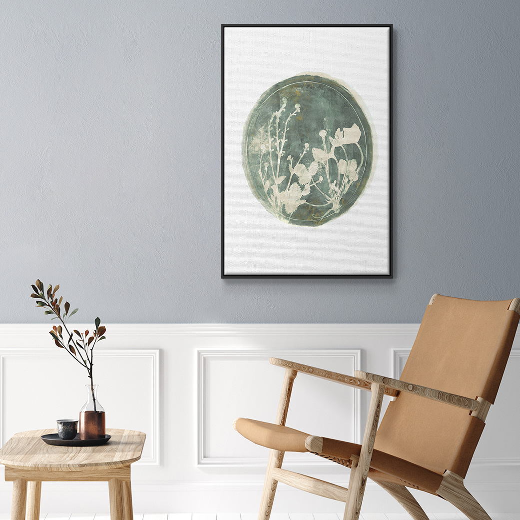 Strawberries and Forge I Framed Premium Gallery Wrapped Canvas - Ready to Hang - 17 x 25 - Black Floating Frame