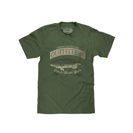 BEAR RUN Men s Faded American Angler Outfitters Bass Fishing Shirt (L)
